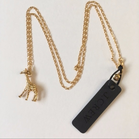 Jcrew adorable giraffe gold pleated long necklace - Picture 5 of 7